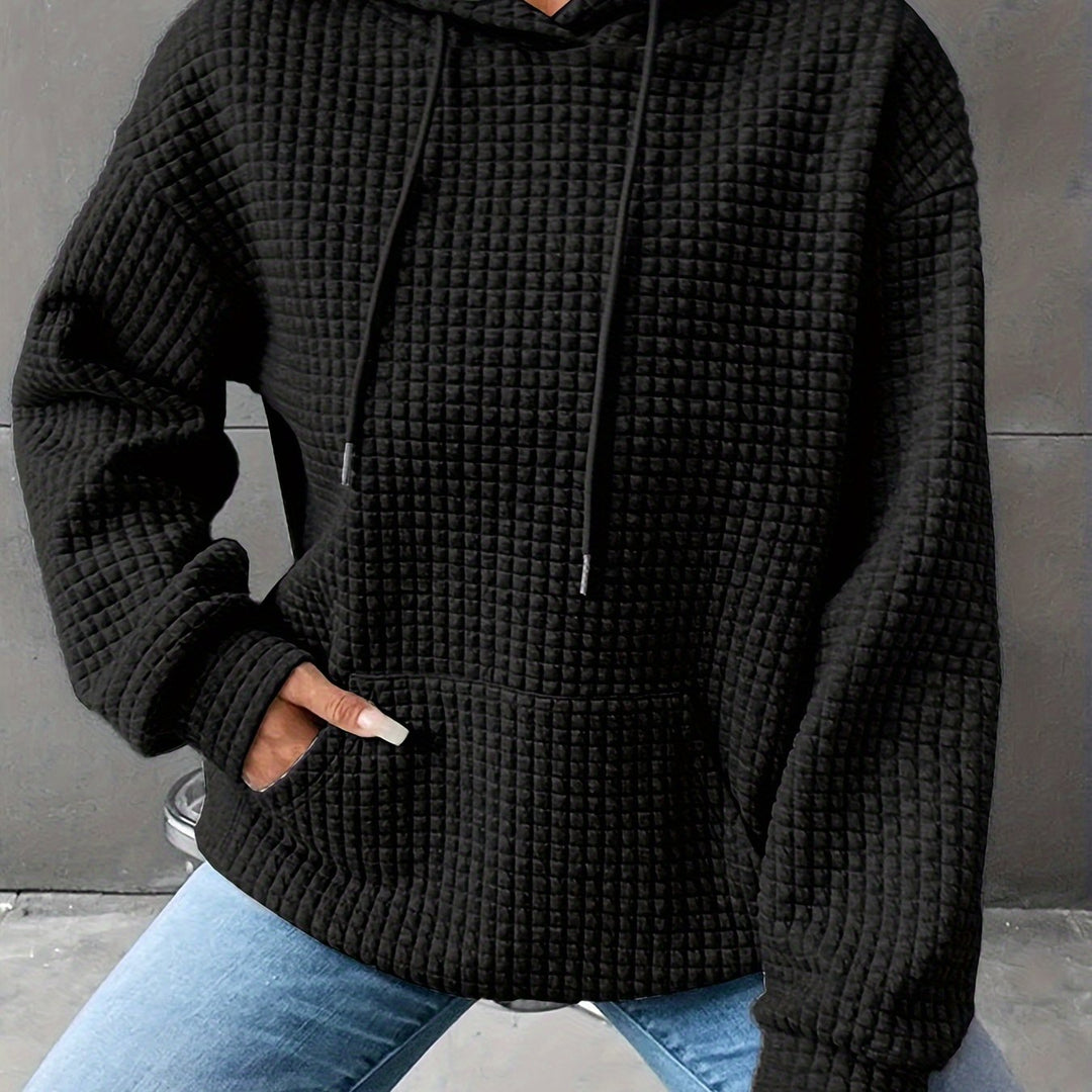 Cozy Textured Hoodie for Women, Plus Size