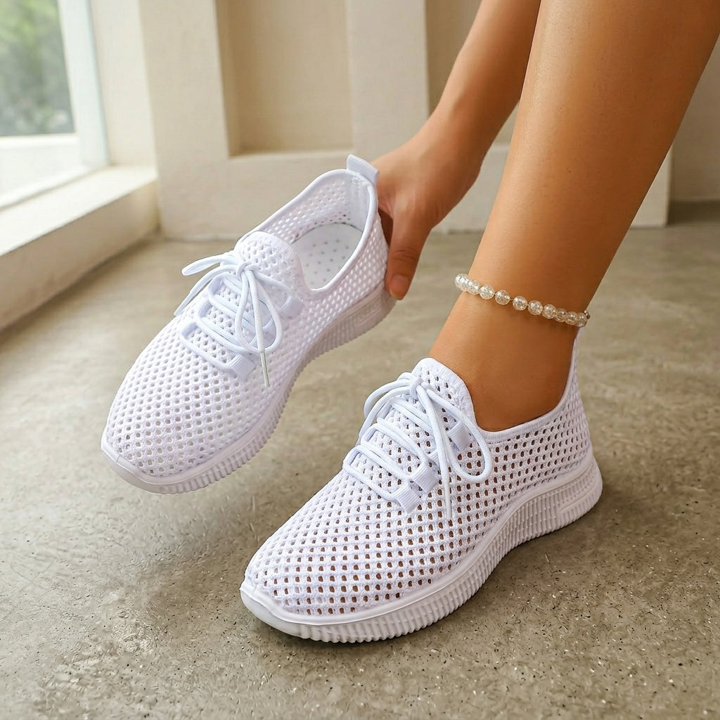 Airy Lace-Up Sneakers for Women