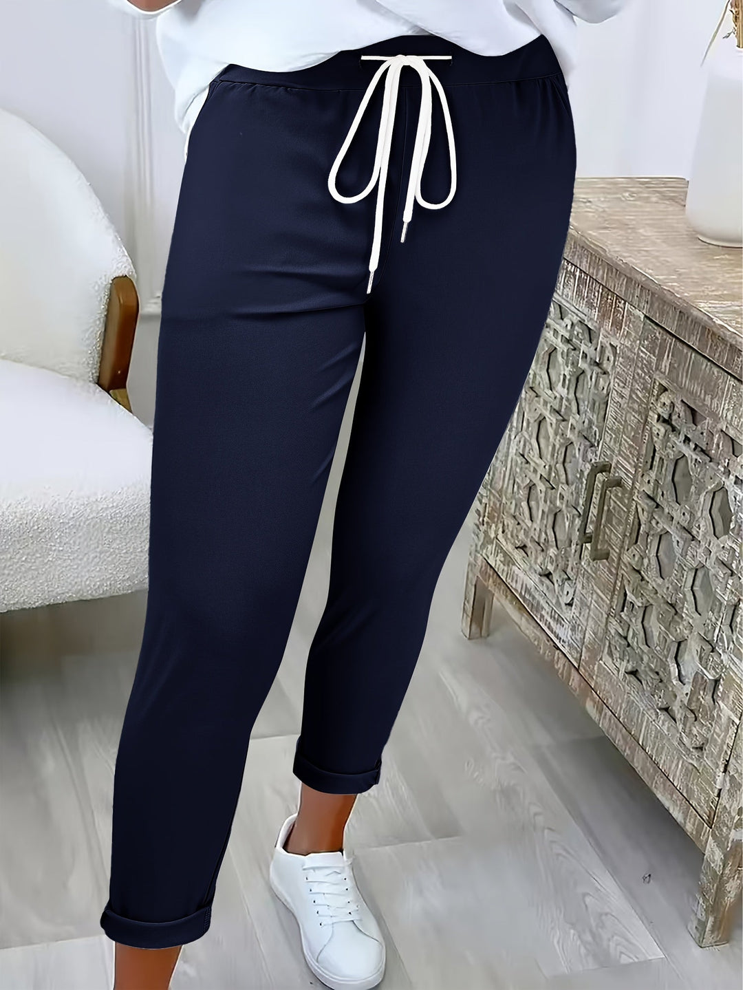 Relaxed Drawstring Pants for Women