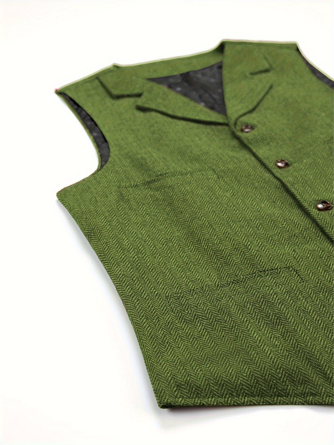 Heritage Herringbone Vest for Men, Plus Size