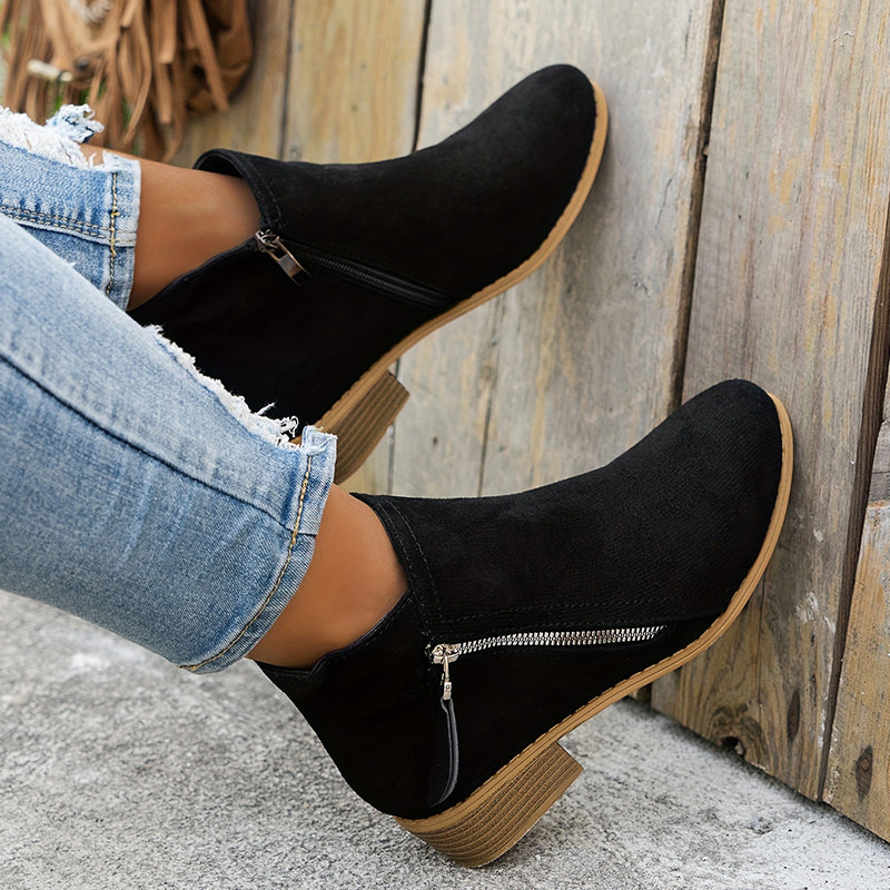 Comfortable Zipper Shoes for Women, Elegant Style