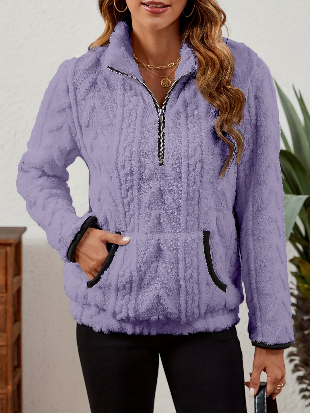 Half-Zip Pullover for Women, Cozy Style