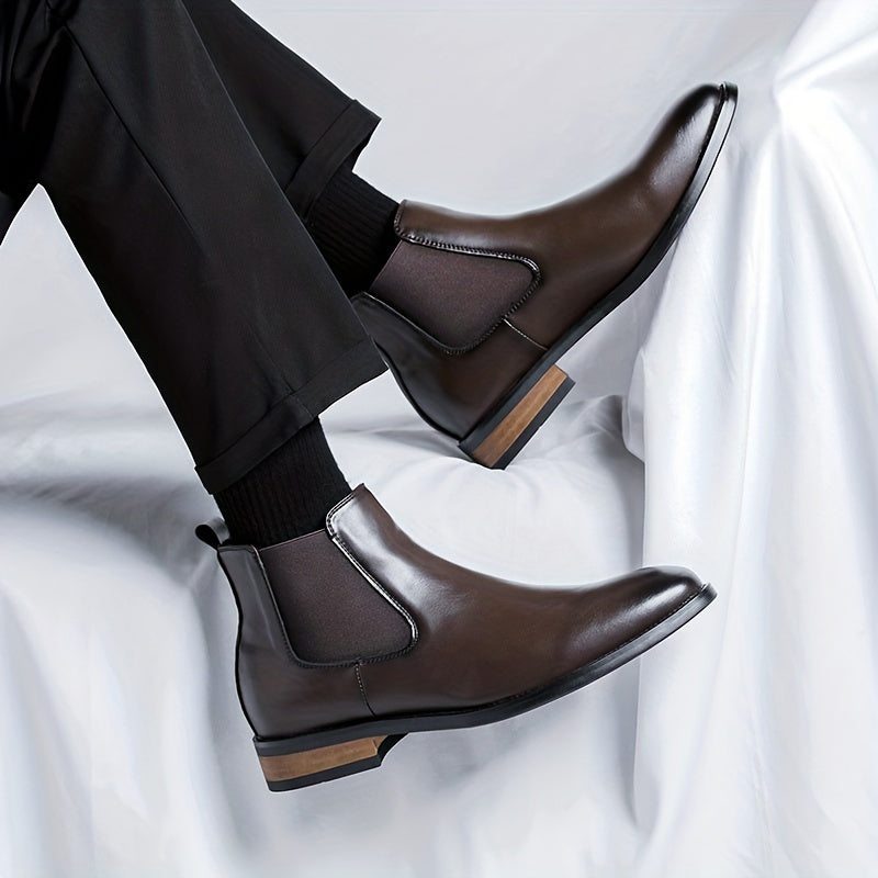 Refined Pointed-Toe Chelsea Boots for Men