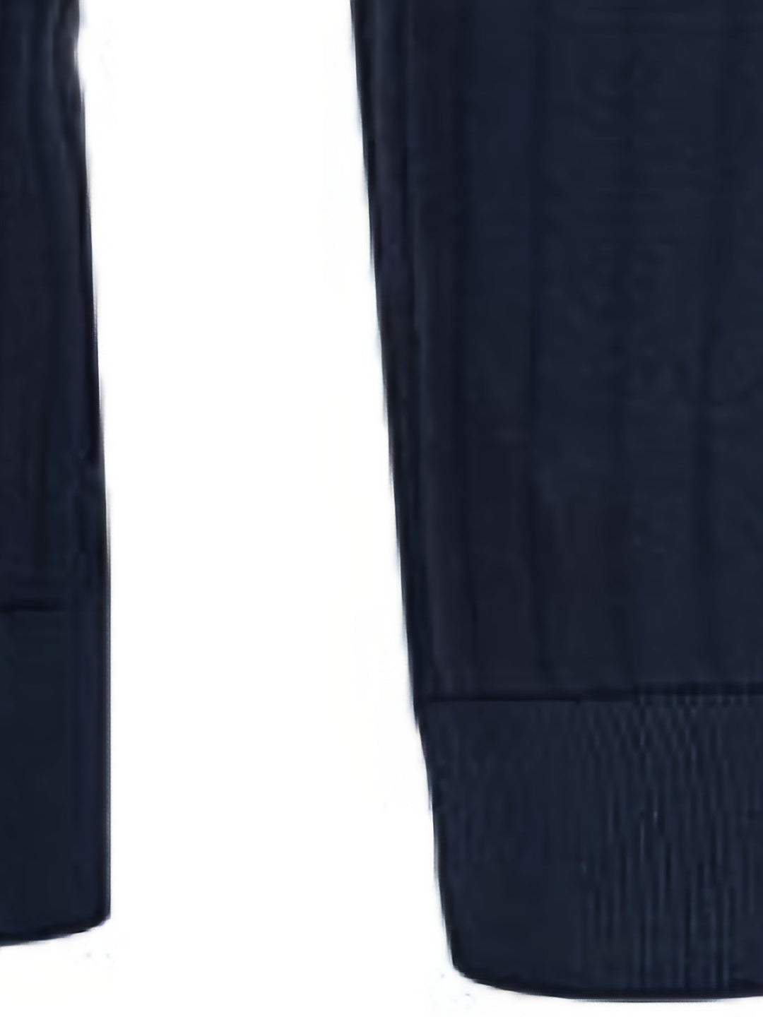 Navy Blue Ribbed Quarter-Zip Sweater for Men