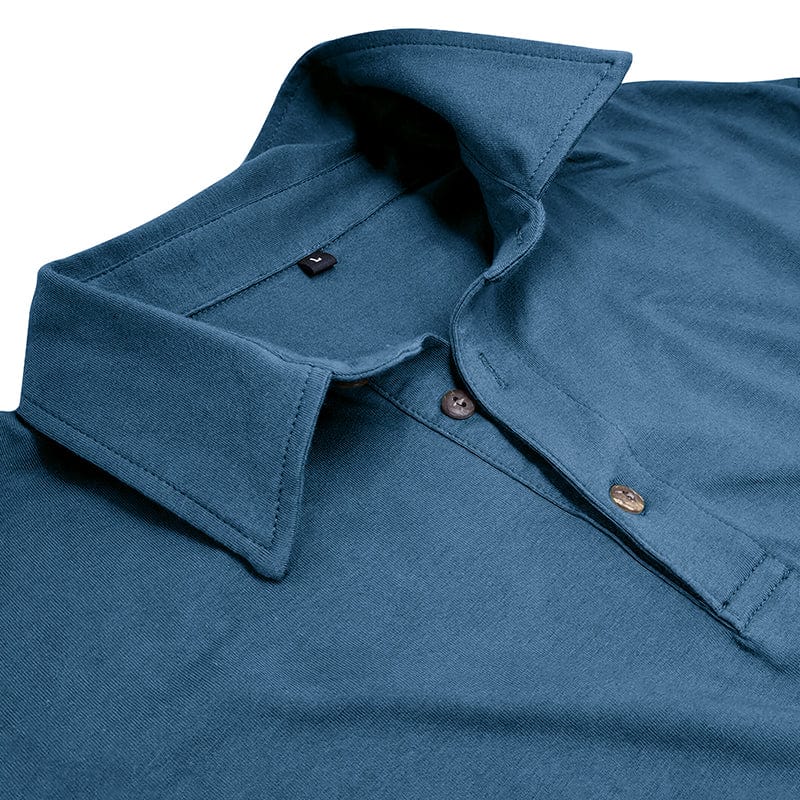 Premium Long-Sleeve Polo for Men, Stylish Style