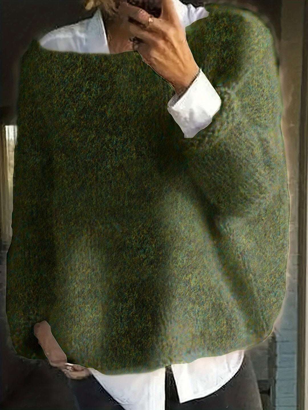 Crew Neck Sweater for Women, Relaxed Style
