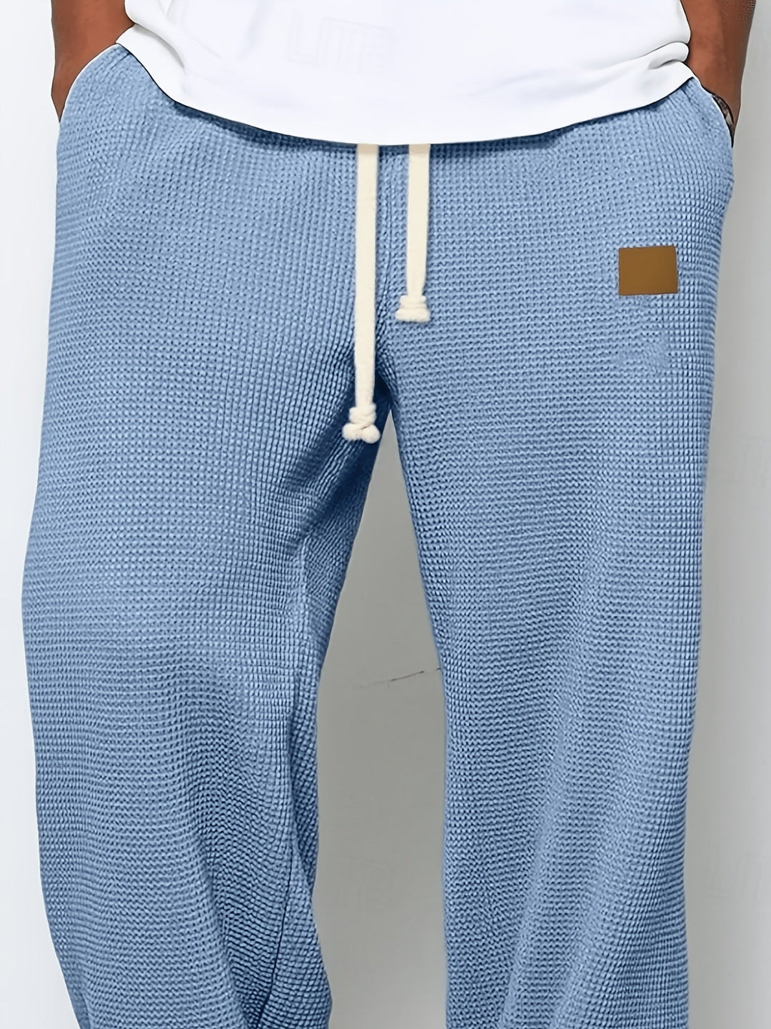 Relaxed Textured Pants for Men