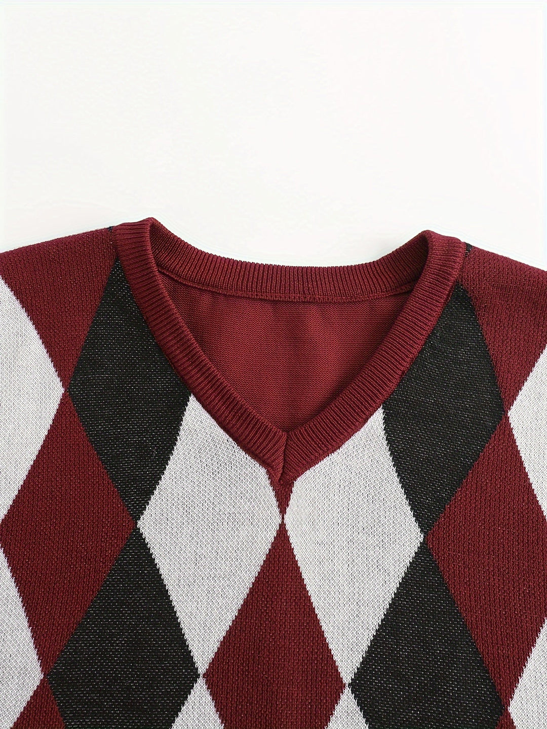 Argyle Sweater Vest, Men's Classic Fit
