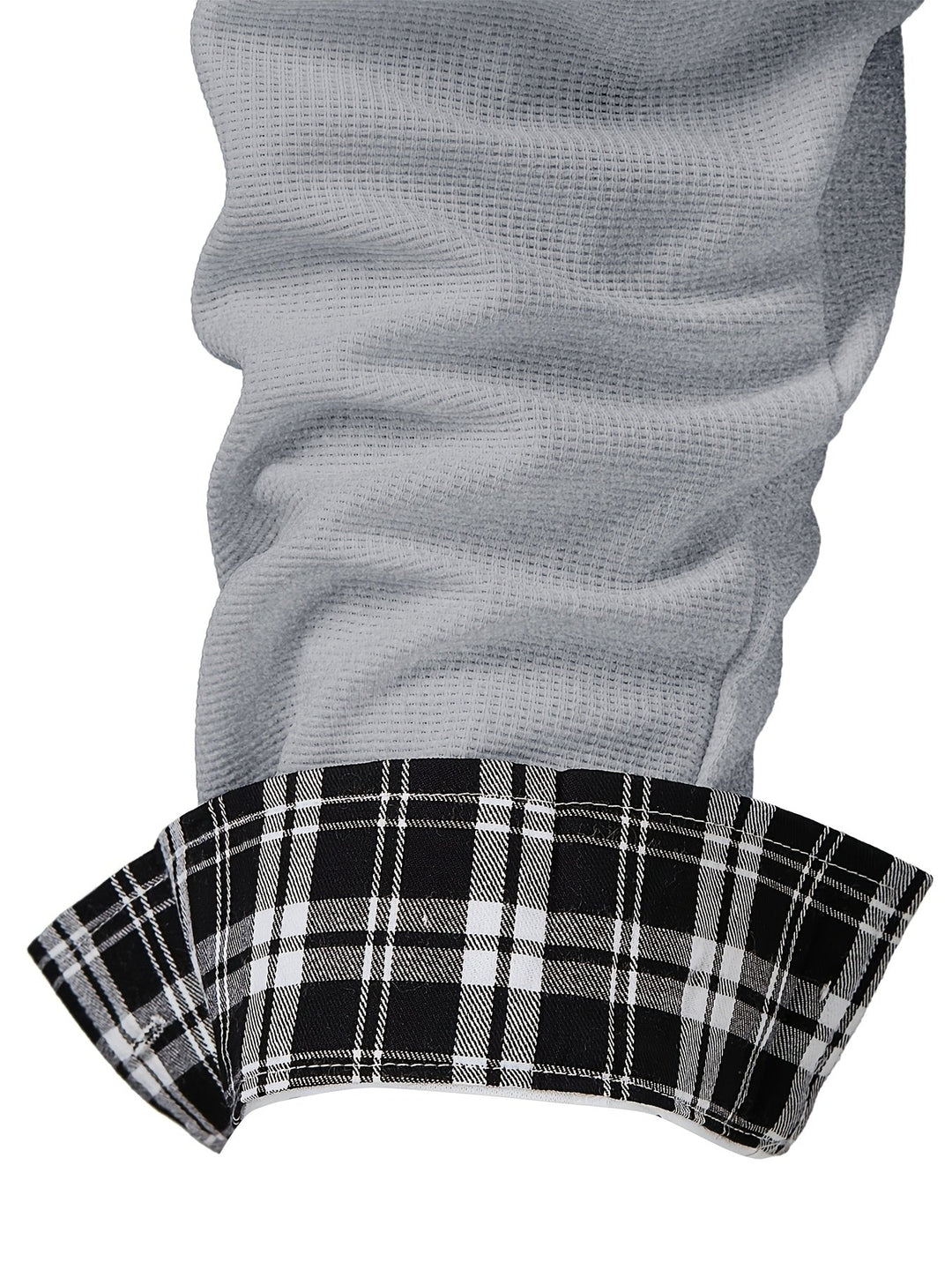 Textured Contrast Shirt for Men