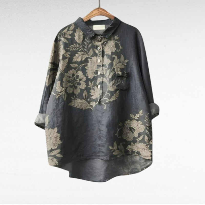Women's Timeless Vintage Floral Blouse