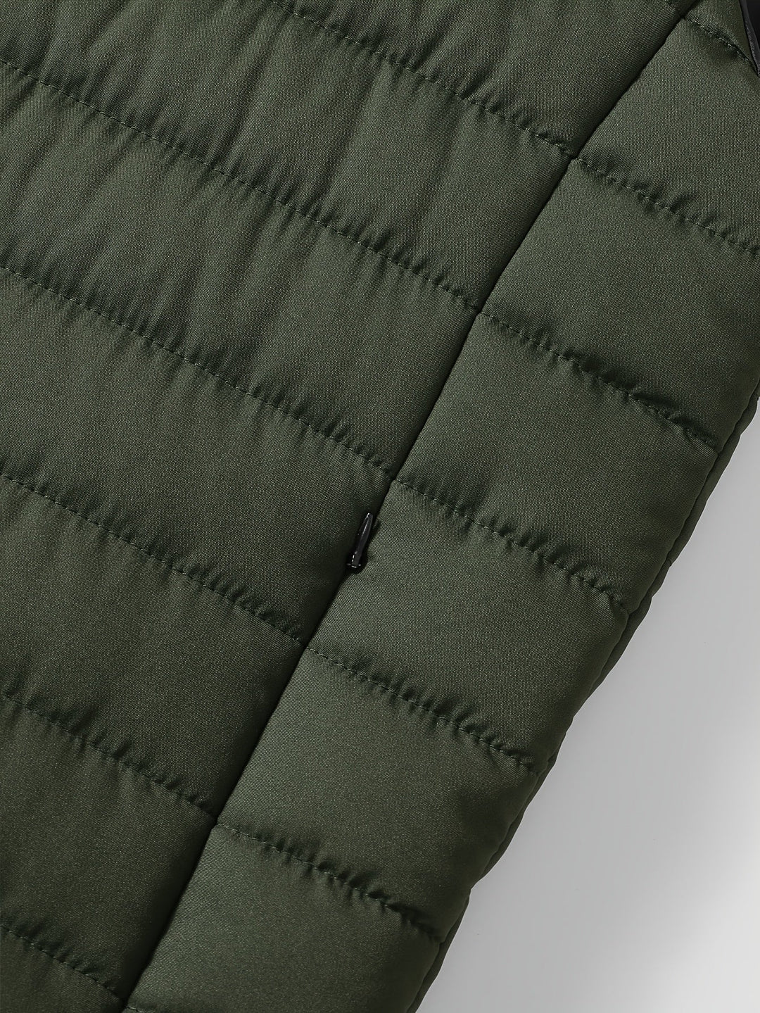Quilted Stand-Collar Vest for Men, Plus Size