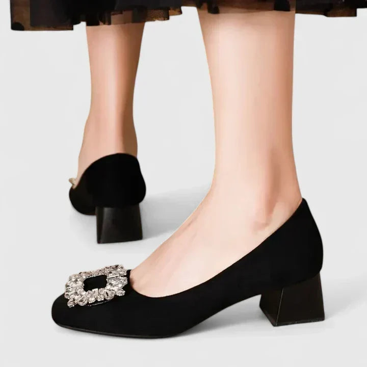 Orthopedic Orthopedic Sparkling Buckle Heels for Women
