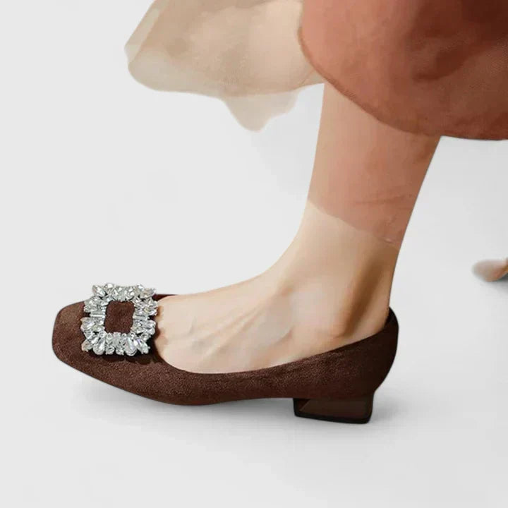 Orthopedic Orthopedic Sparkling Buckle Heels for Women