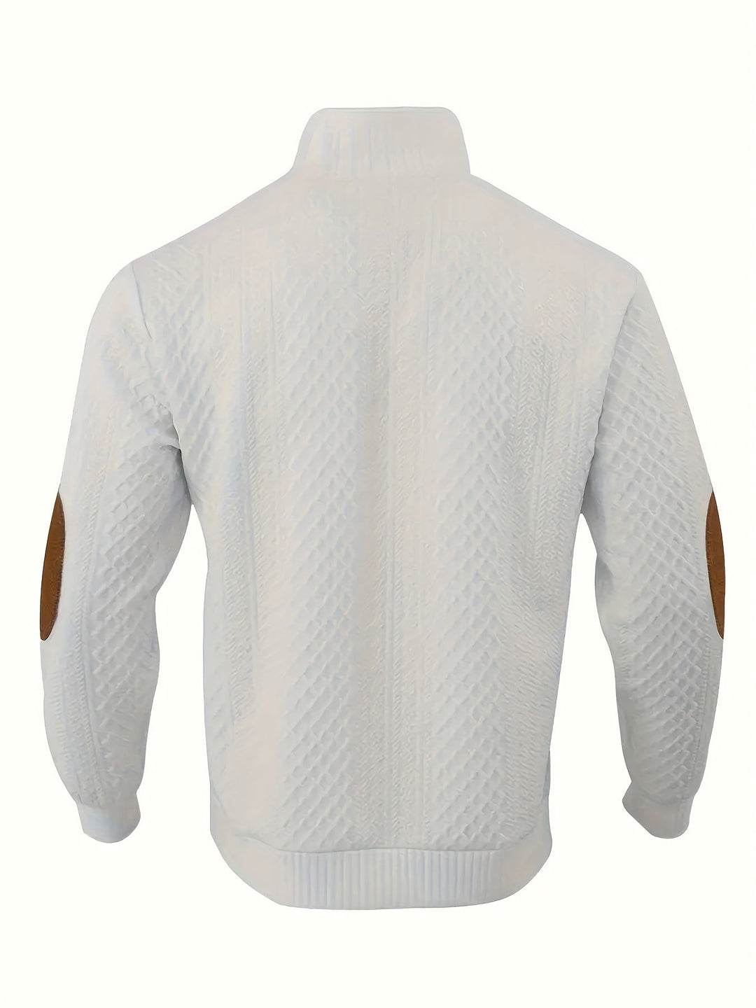 Stand Collar Button Henley Sweater for Men, Plus Size