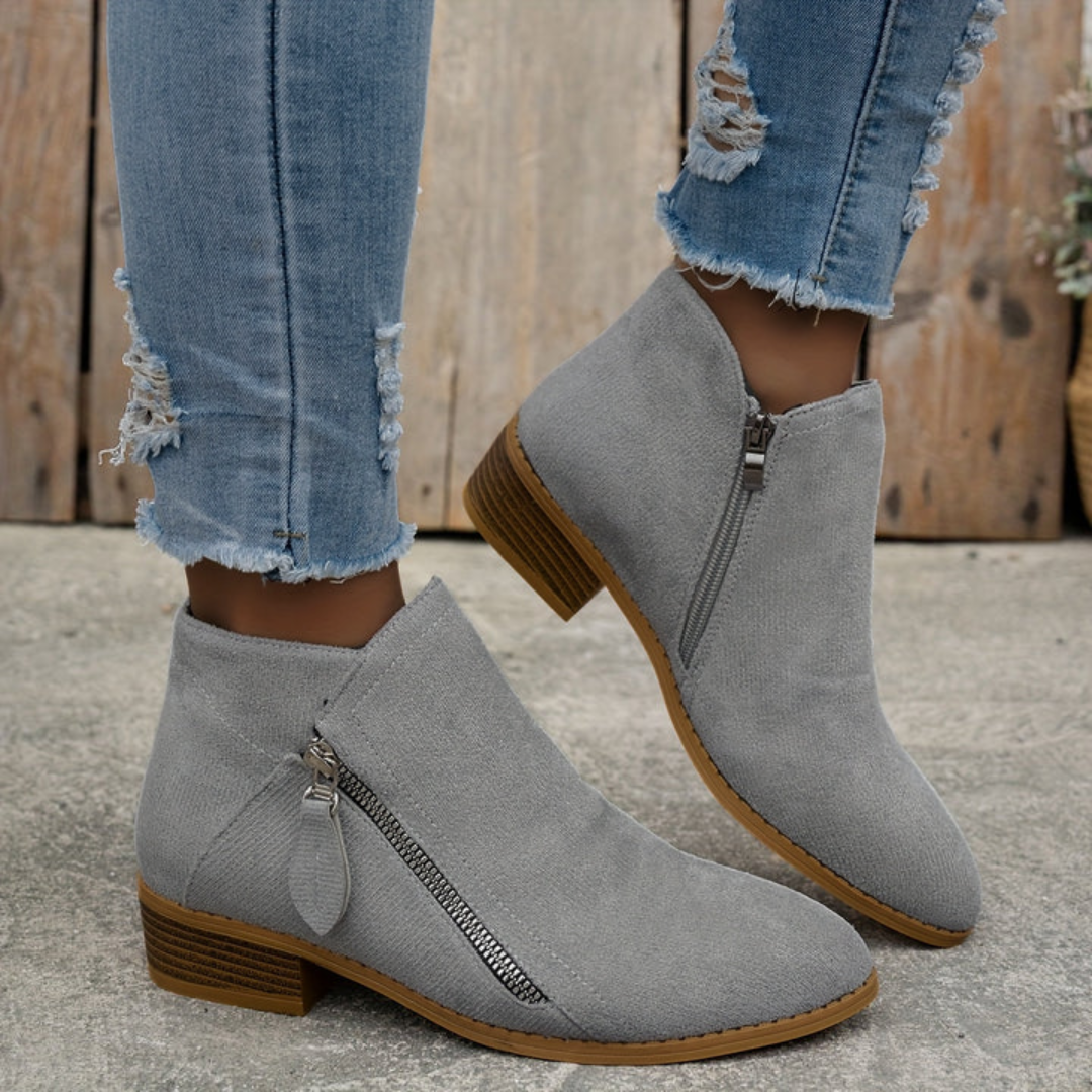 Comfortable Zipper Shoes for Women, Elegant Style