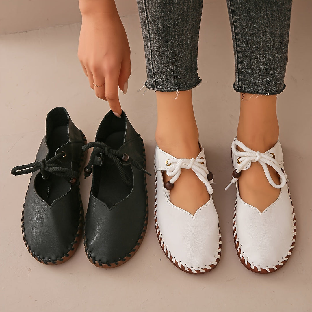 Handcrafted Lace-Up Flats for Women