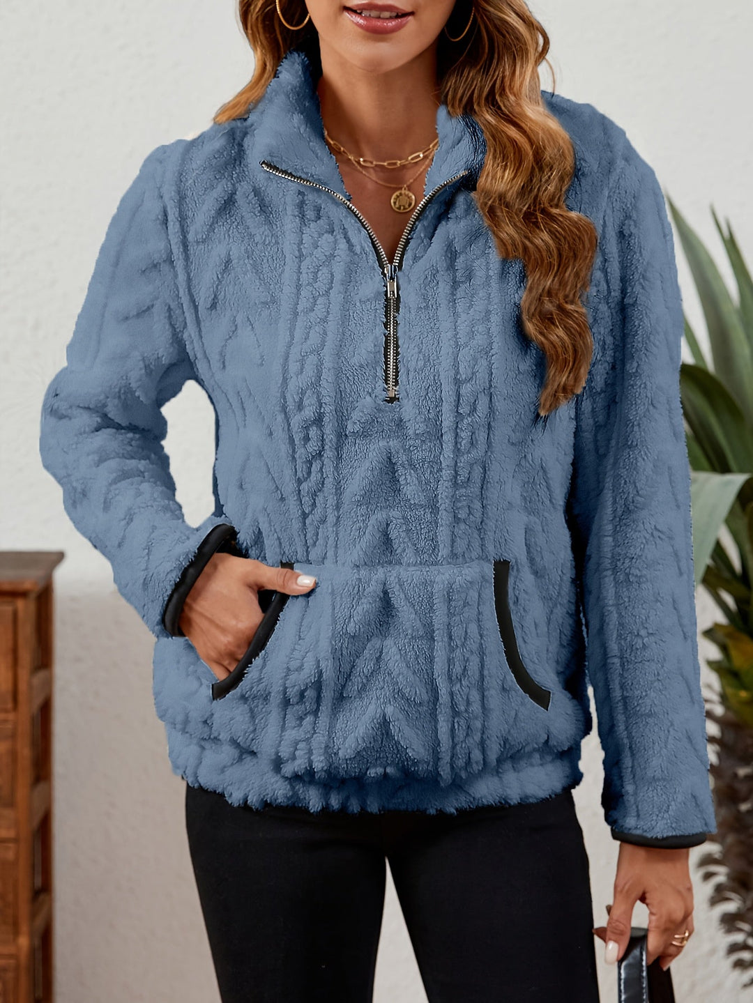 Half-Zip Pullover for Women, Cozy Style