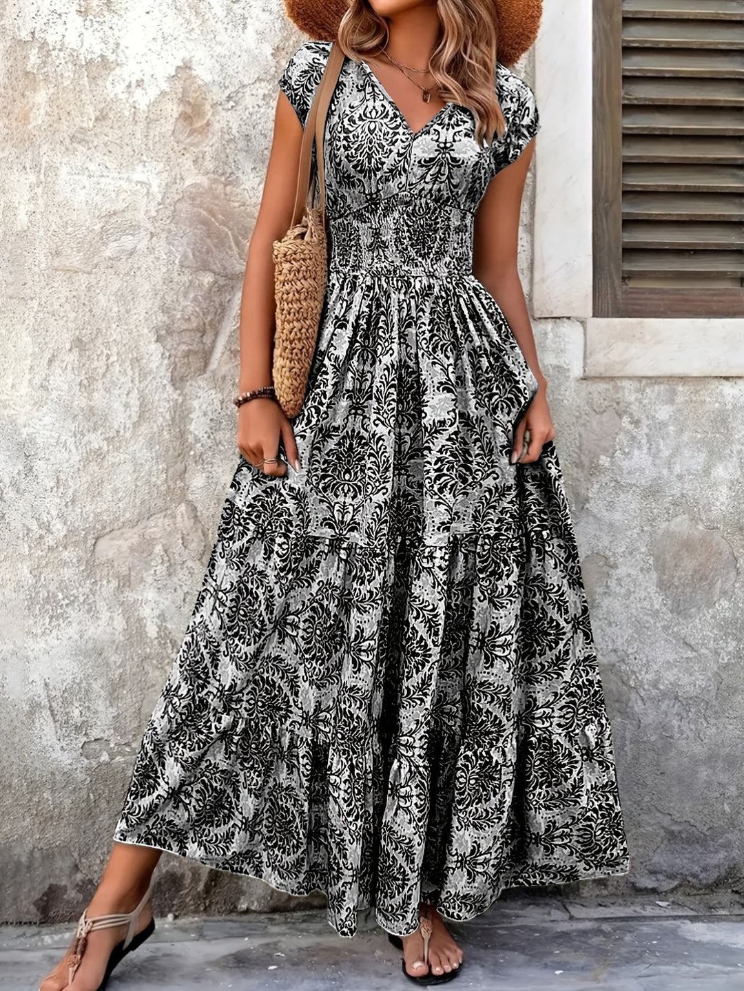 Flowing Bohemian Maxi Dress for Women