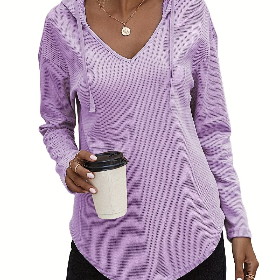 Women's Relaxed V-Neck Hoodie