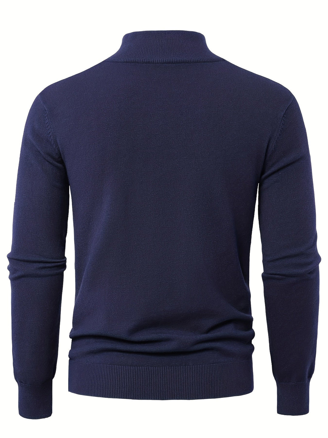 High-Neck Sweater for Men, Refined Style