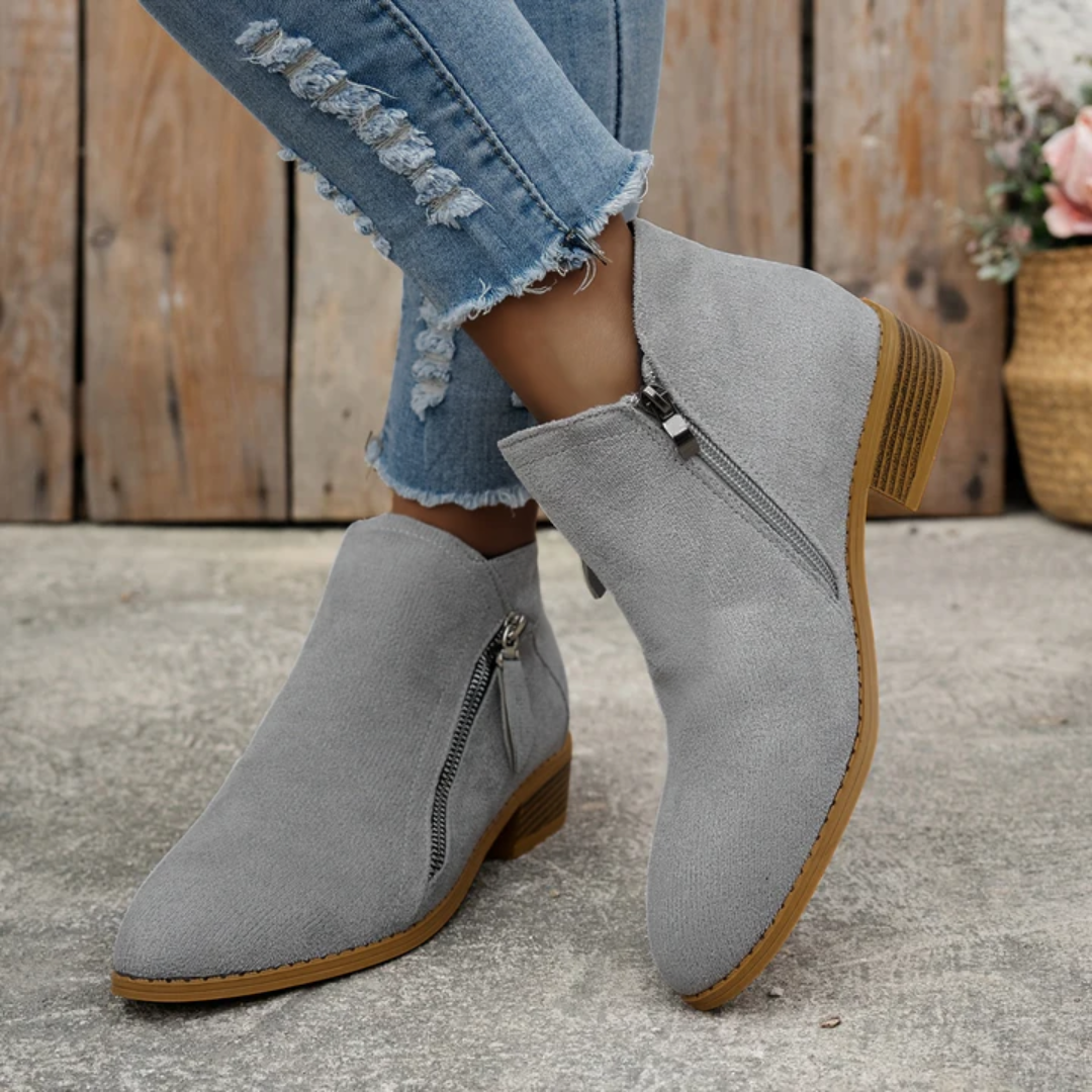 Comfortable Zipper Shoes for Women, Elegant Style