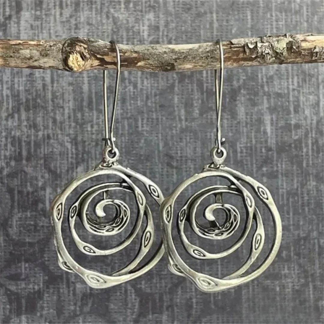 Elegant Twisted Silver Earrings for Women