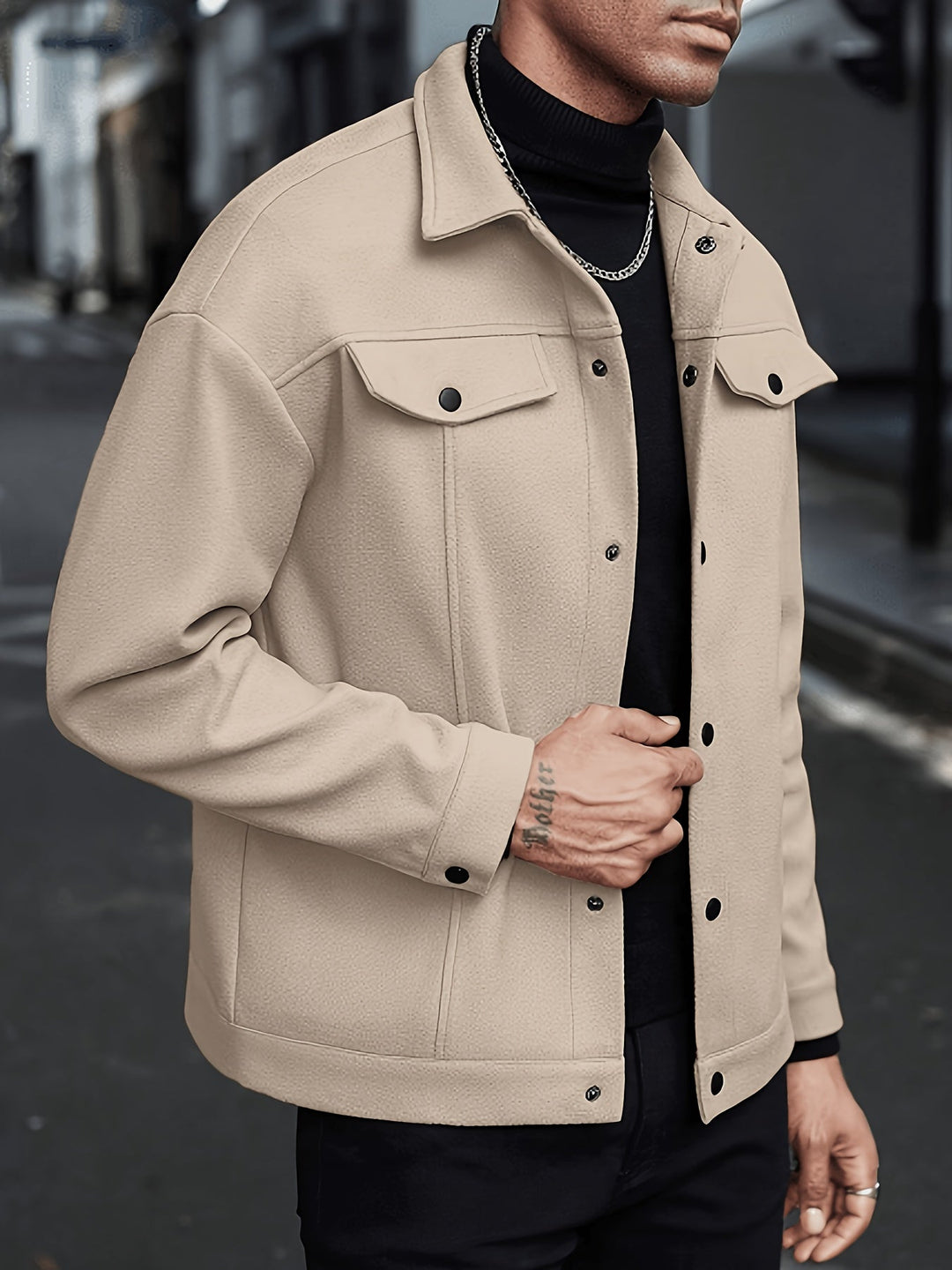 Utility Jacket for Men, Refined Style