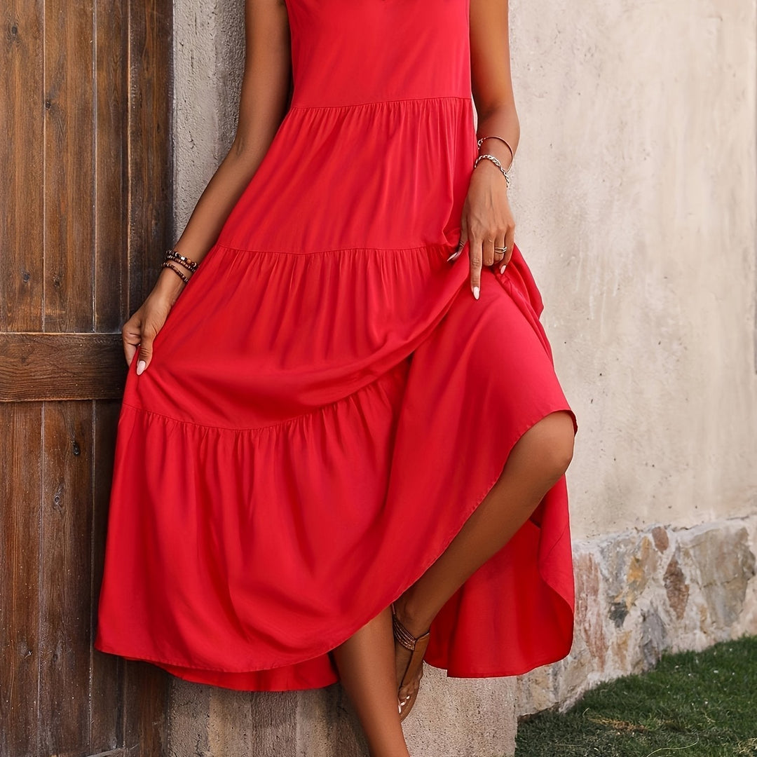 Flowing Tiered Maxi Dress for Women