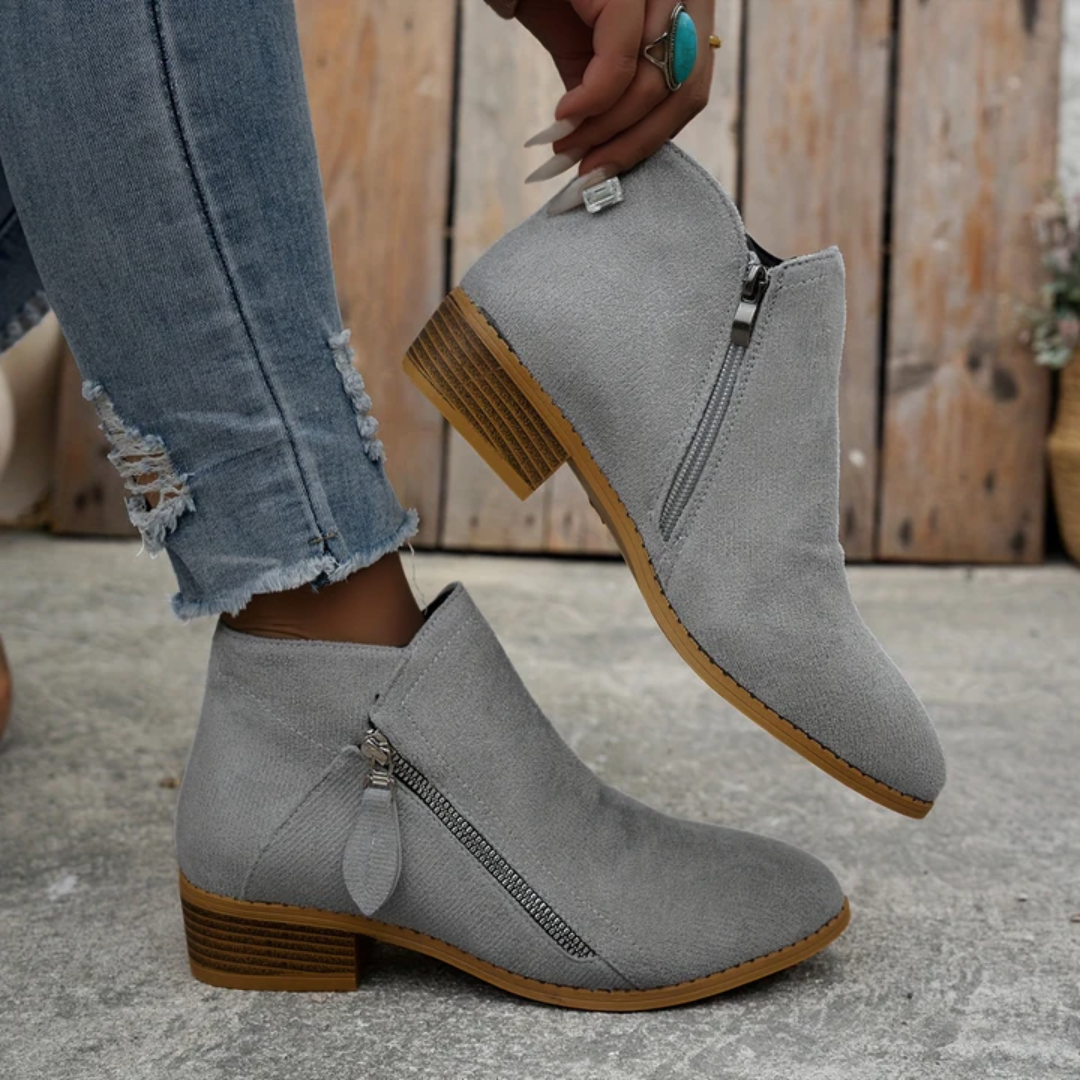 Comfortable Zipper Shoes for Women, Elegant Style