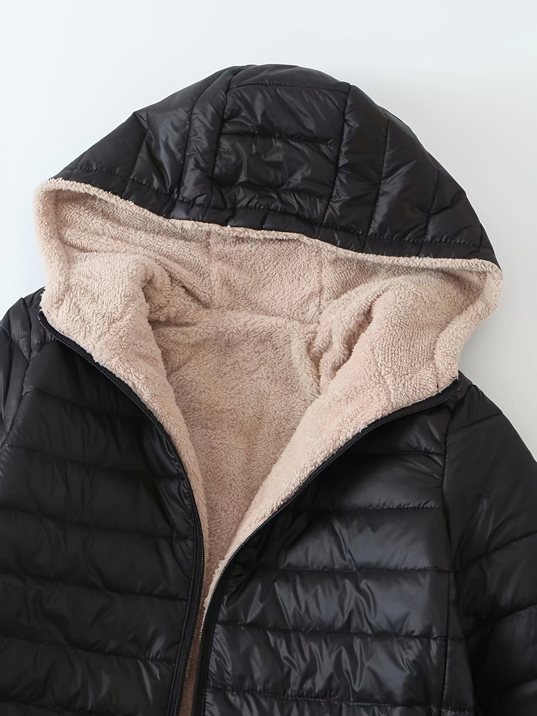 Quilted Longline Coat for Women
