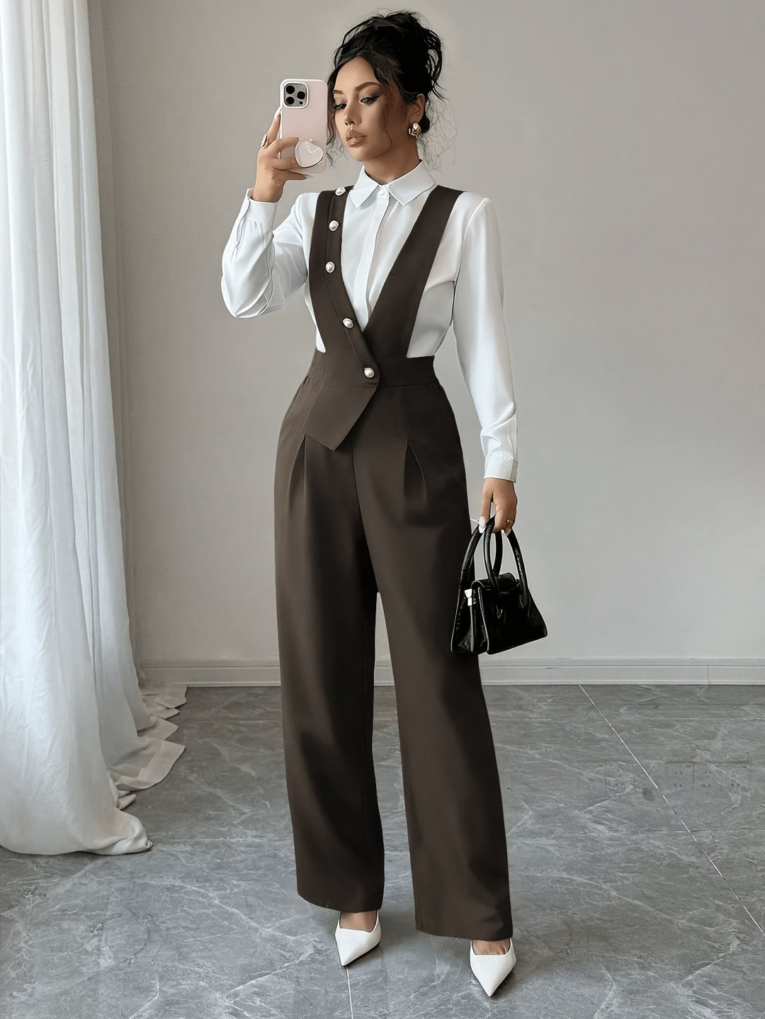 Wide-Leg Jumpsuit, Women's Tailored Fit