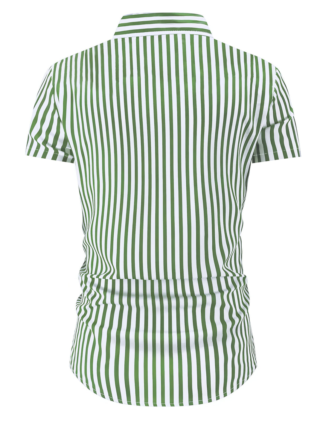 Striped Short Sleeve Shirt for Men, Refined Style