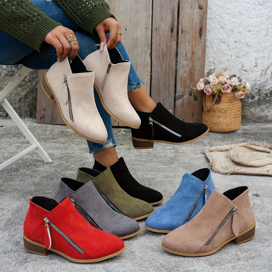 Side-Zip Ankle Boots for Women, Everyday Style
