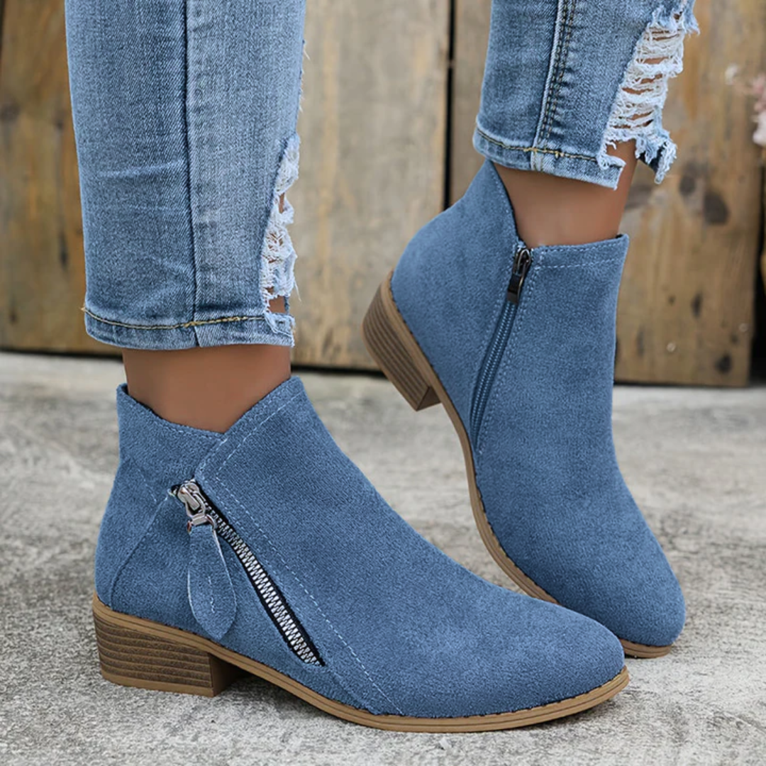 Comfortable Zipper Shoes for Women, Elegant Style
