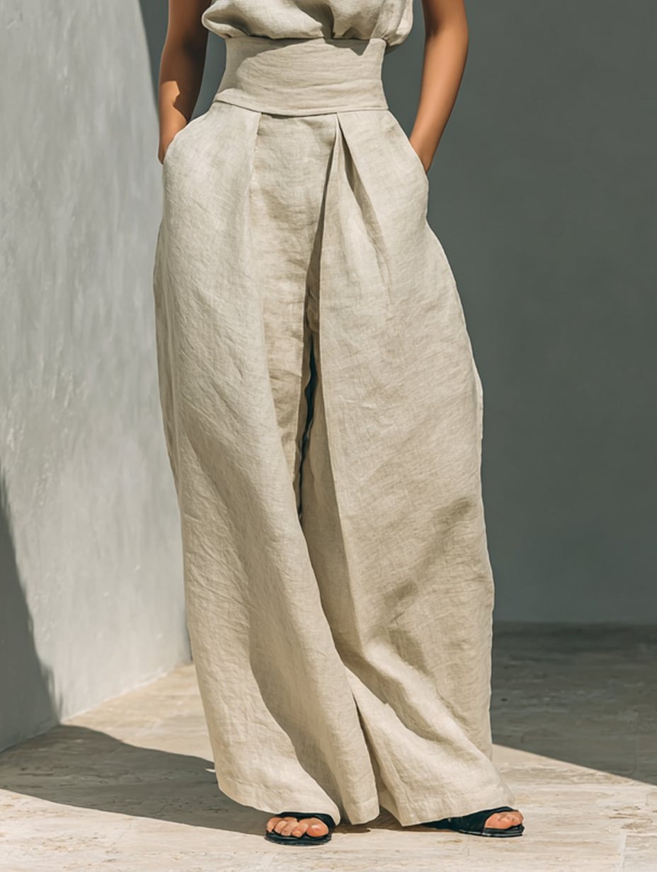 Tank Top and Loose Trousers Set for Women, Stylish Style