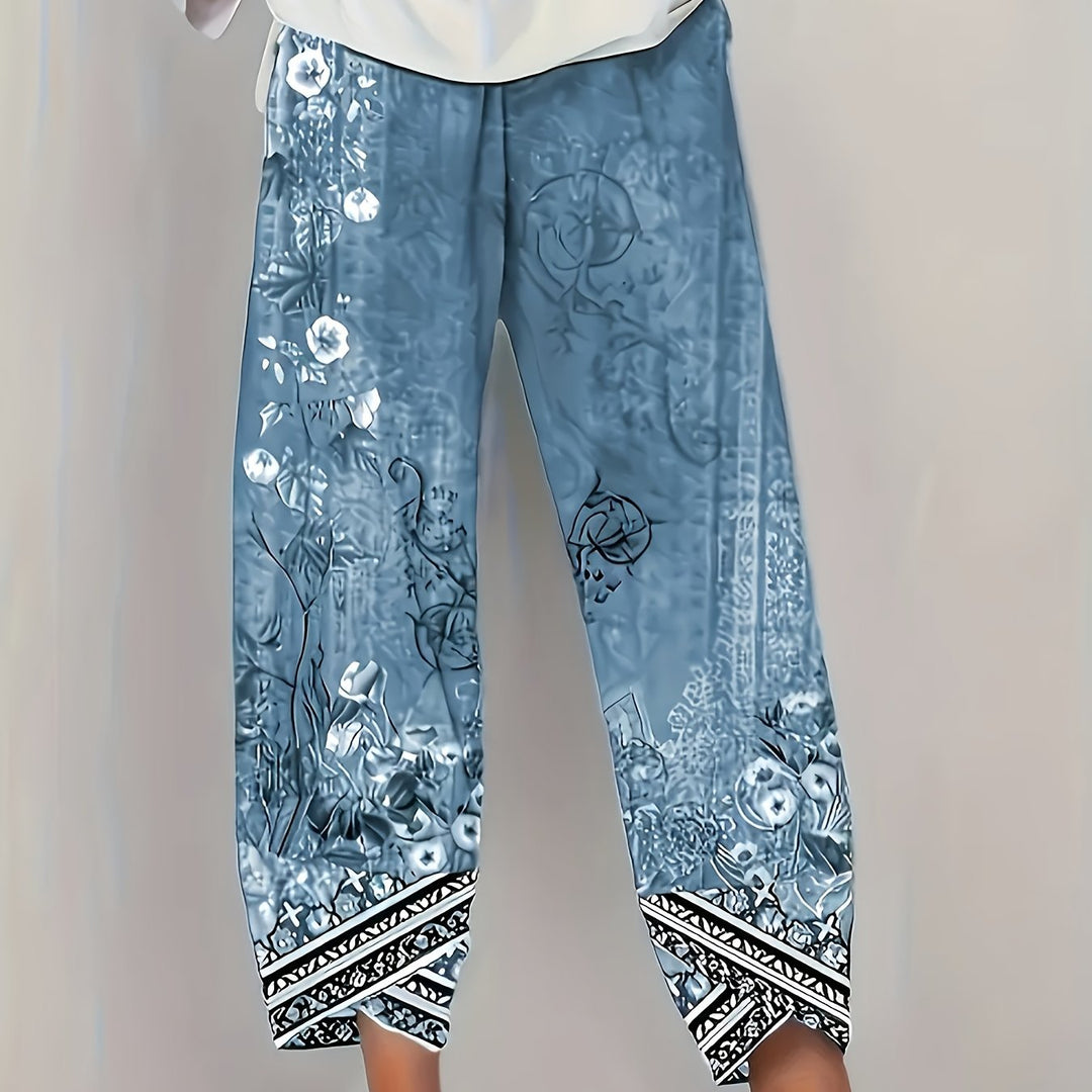Botanical Cropped Pants for Women