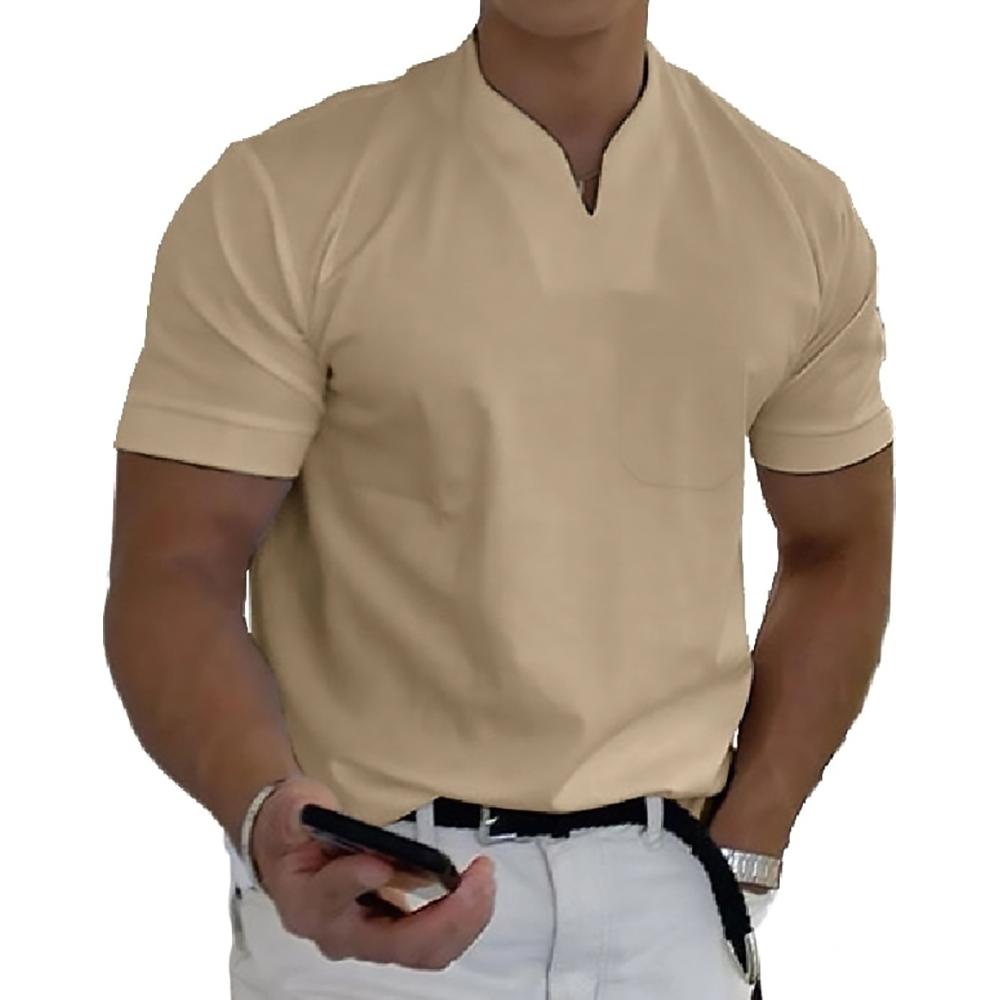 Refined Collar Polo Shirt for Men