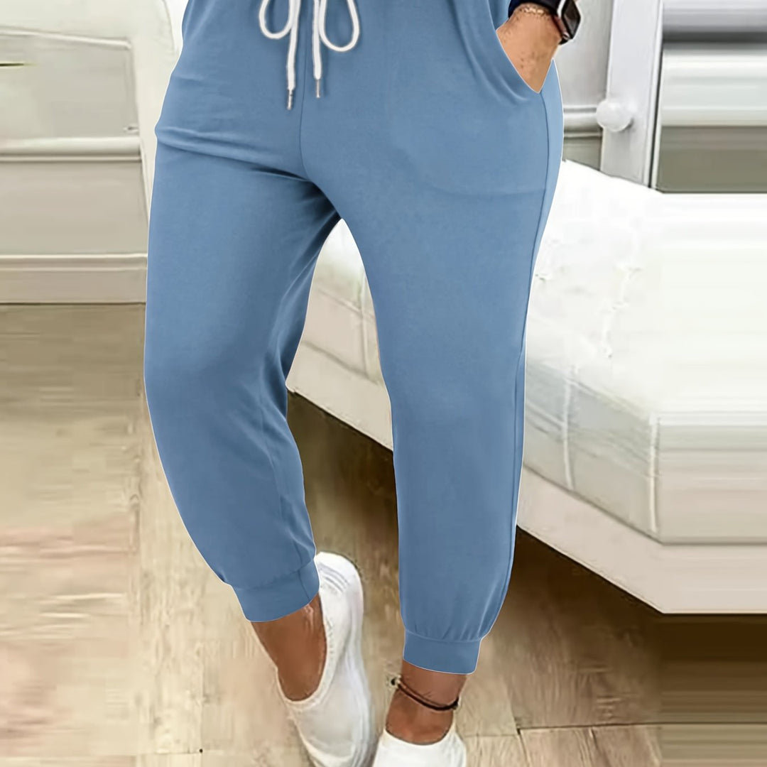 Ladies Tapered Drawstring Joggers