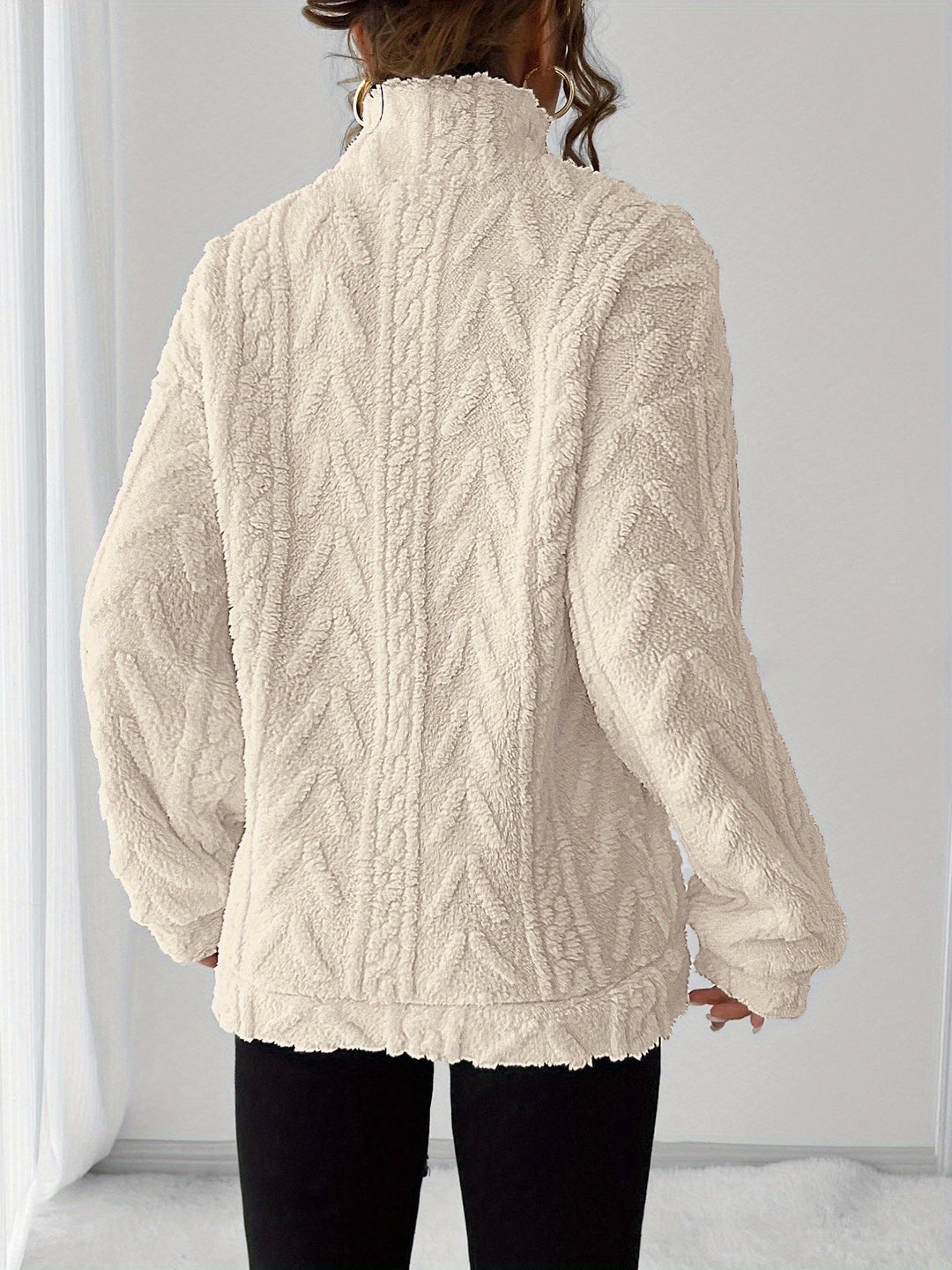 Textured Pullover for Women, Cozy Style