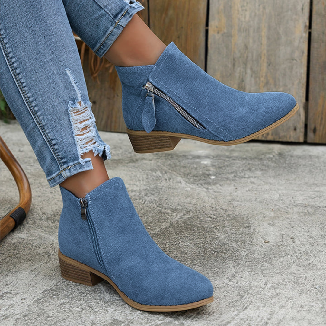 Comfortable Zipper Shoes for Women, Elegant Style