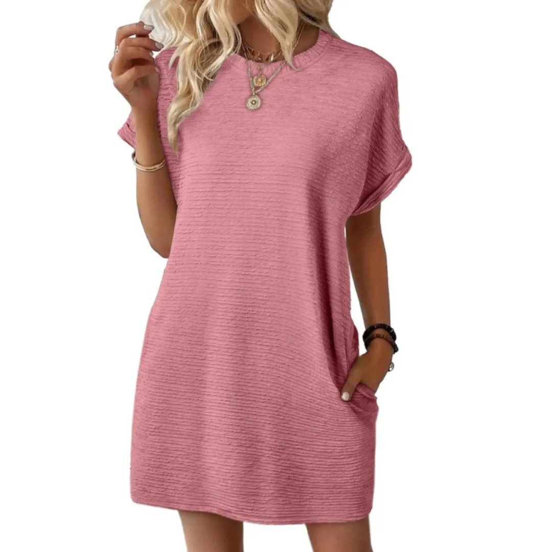 Casual Round Neck Summer Dress for Women