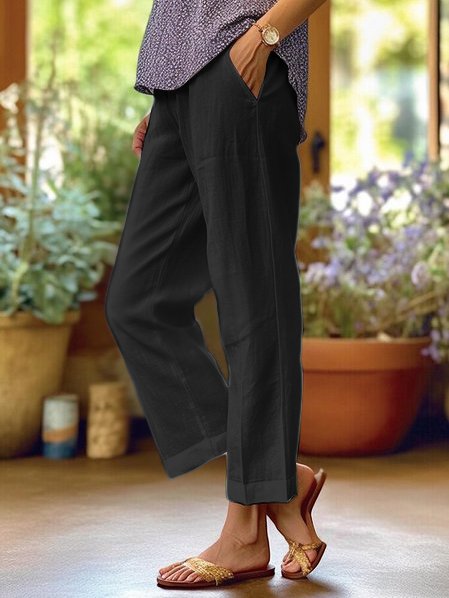 Casual Pants with Pockets for Women, Plus Size