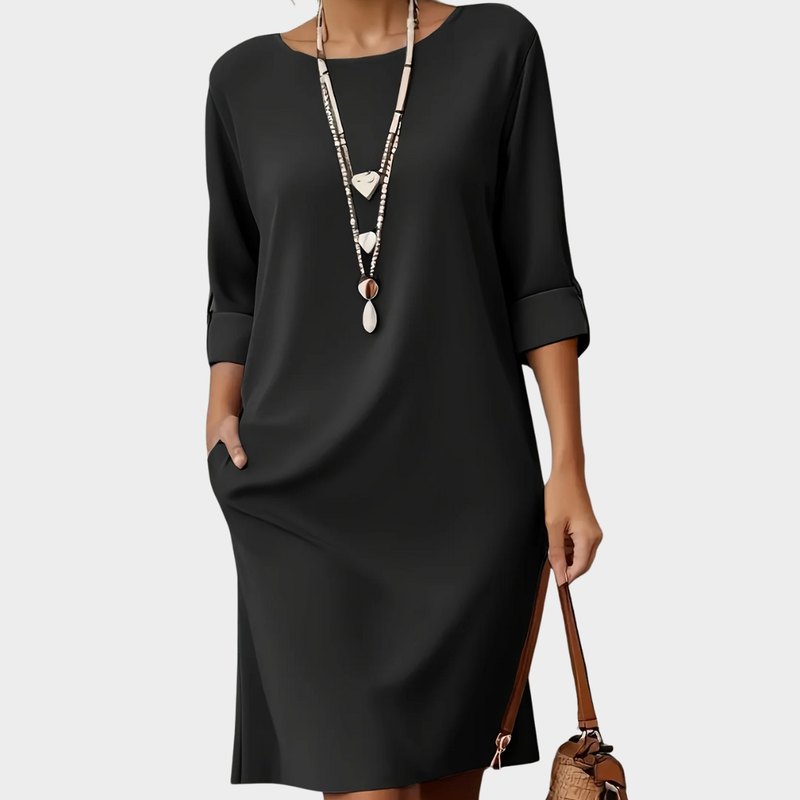 Round Neck Dress, Women's Comfortable Fit