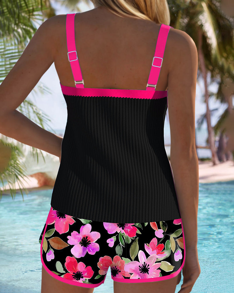 Two-Piece Tankini Set for Women, Flattering Style