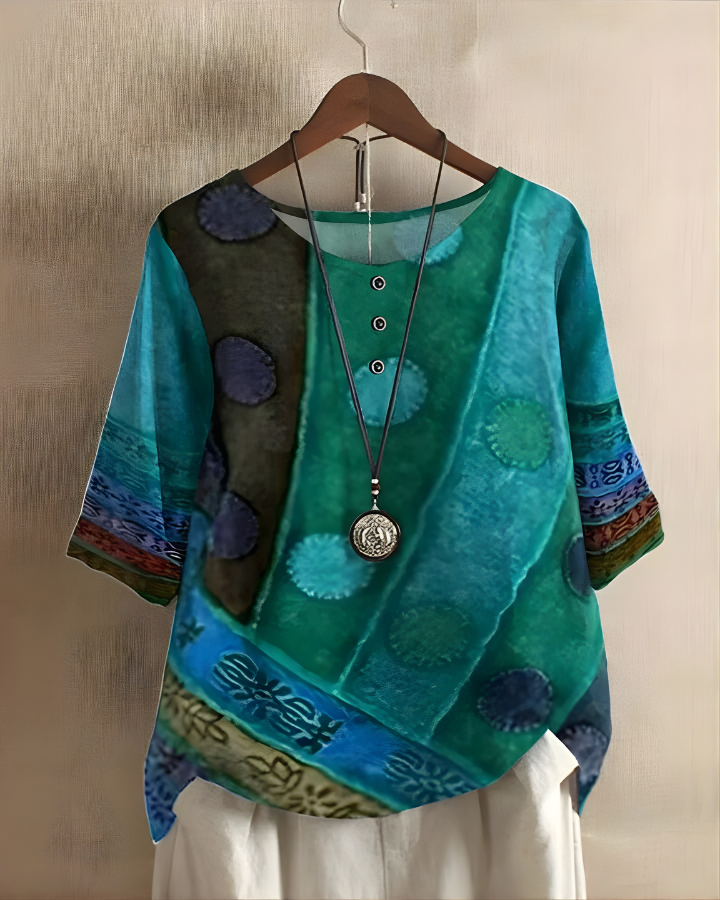 Summer Boho Top, Women's Relaxed Fit