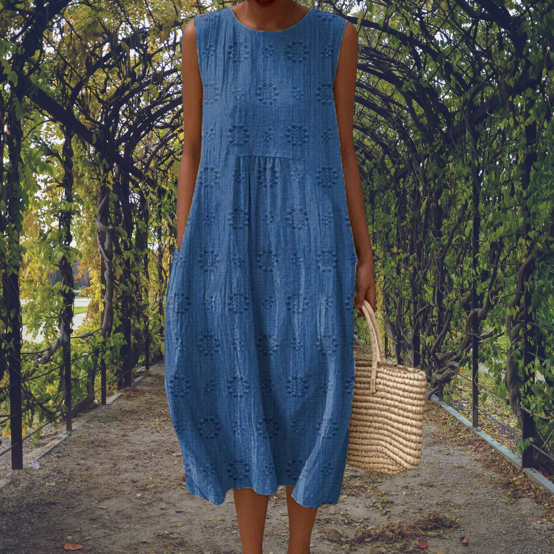 Elegant Sleeveless Pocket Dress for Women