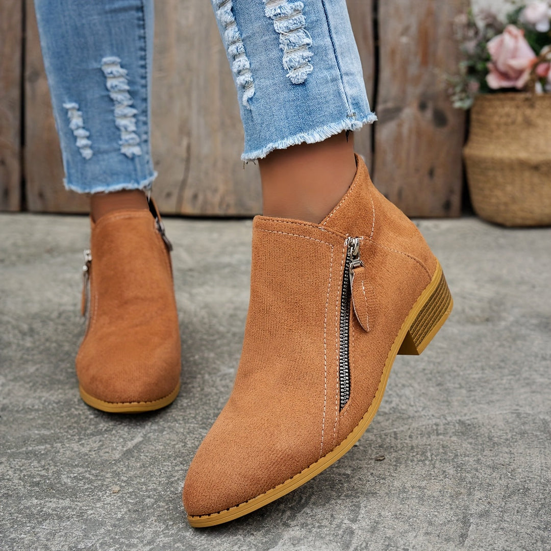 Comfortable Zipper Shoes for Women, Elegant Style