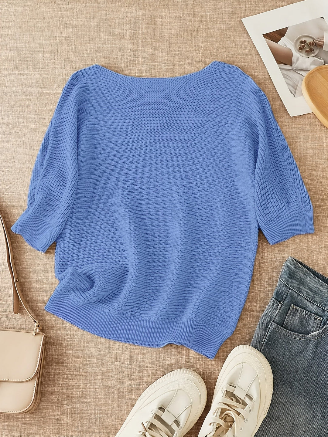 Open-Knit Sweater for Women, Relaxed Style