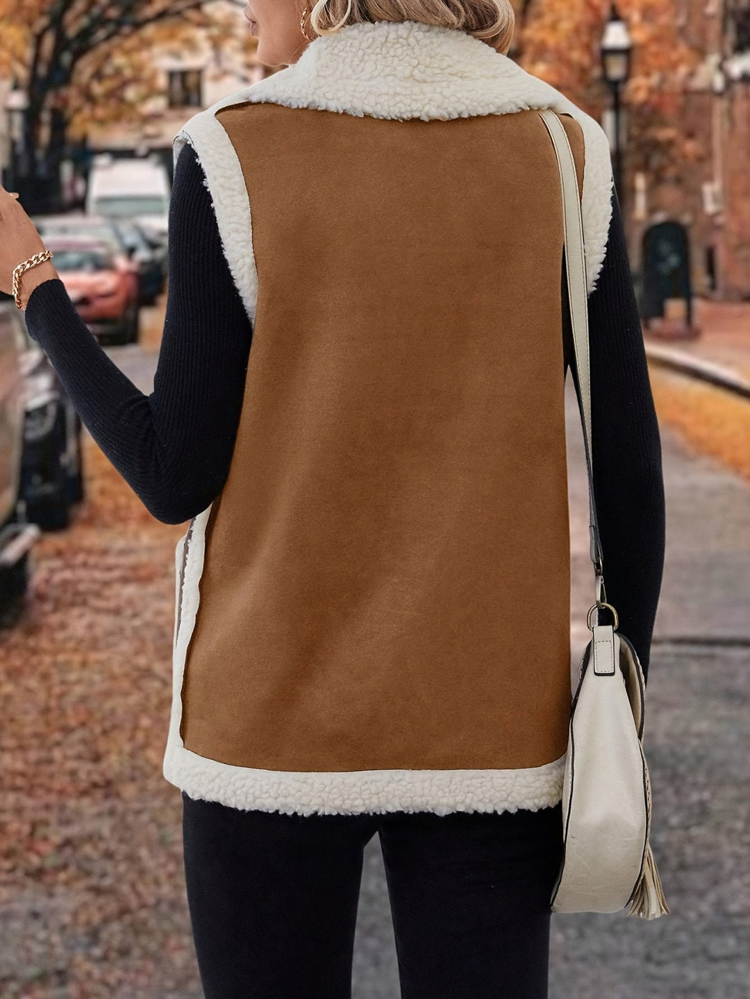 Cozy Lapel Warm Vest for Women
