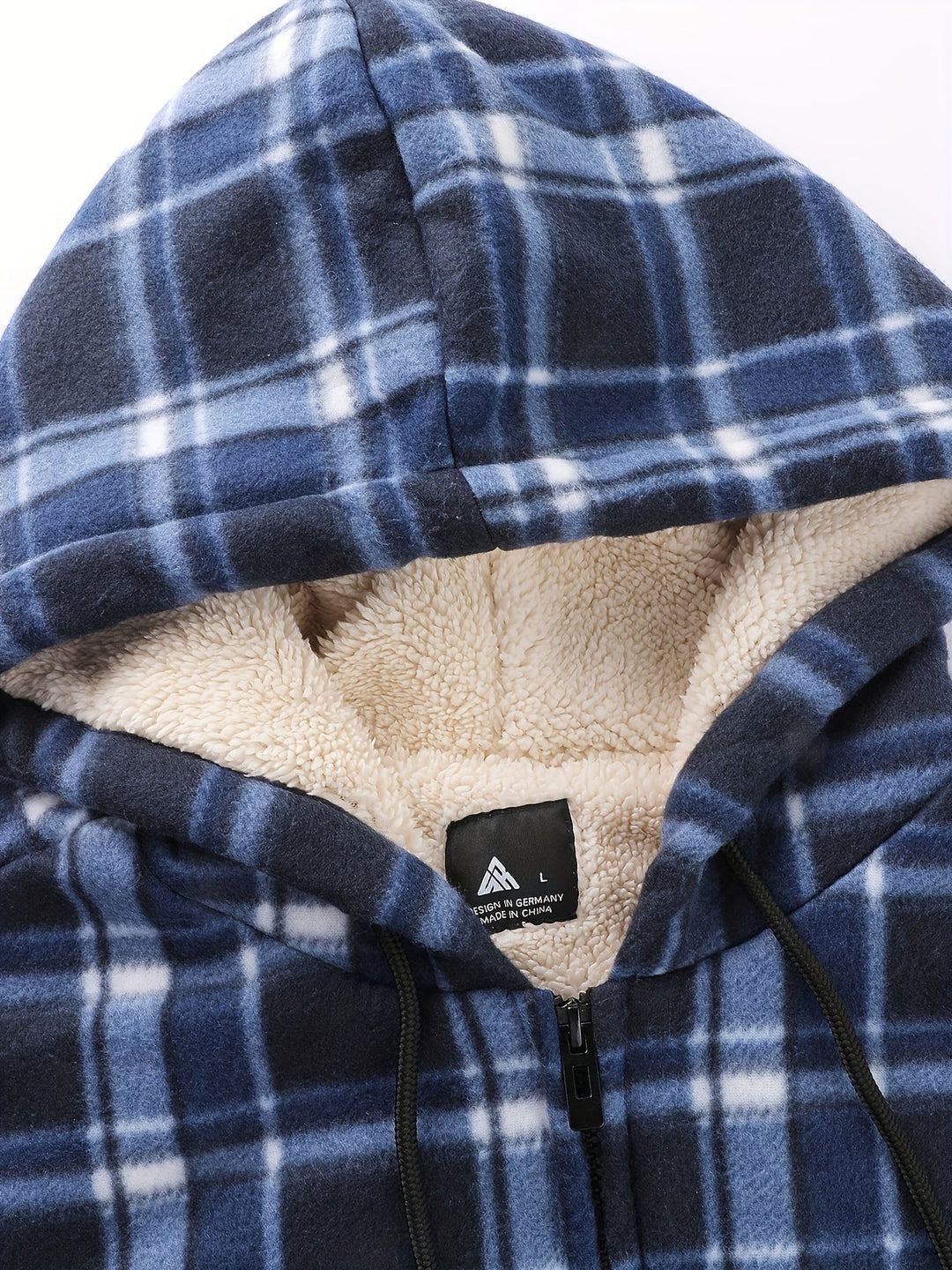 Hooded Zip-Up Jacket, Men's Cozy Fit